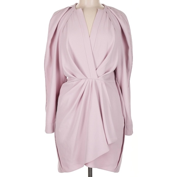 Stylish Draped Lilac mini dress by IRO Paris - Picture 5 of 9